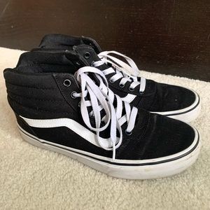 High Top Black and White Vans
